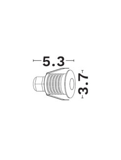 Аплик за вграждане Nova Luce BANG 8038401 бял детайл 4