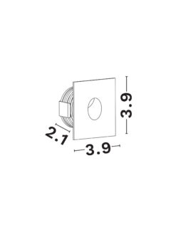 Аплик за вграждане Nova Luce PASSAGGIO 8058001 бял детайл 5