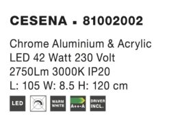 Полилей Nova Luce CESENA 81002002 хром детайл 3