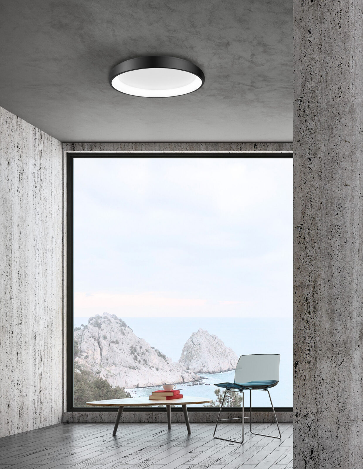Плафониера Nova Luce ALBI 8105611 черен