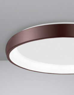 Плафониера Nova Luce ALBI 8105612 кафяв детайл 2