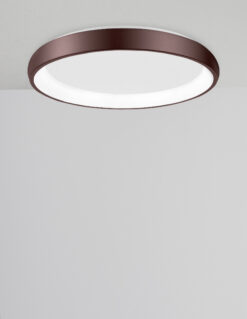 Плафониера Nova Luce ALBI 8105612 кафяв детайл 3