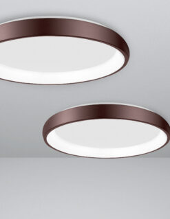Плафониера Nova Luce ALBI 8105612 кафяв детайл 5