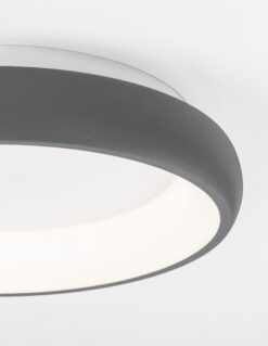 Плафониера Nova Luce ALBI 8105615 сив детайл 3
