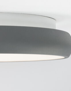 Плафониера Nova Luce ALBI 8105615 сив детайл 4