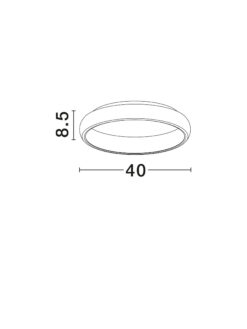 Плафониера Nova Luce ALBI 8105616 черен детайл 6