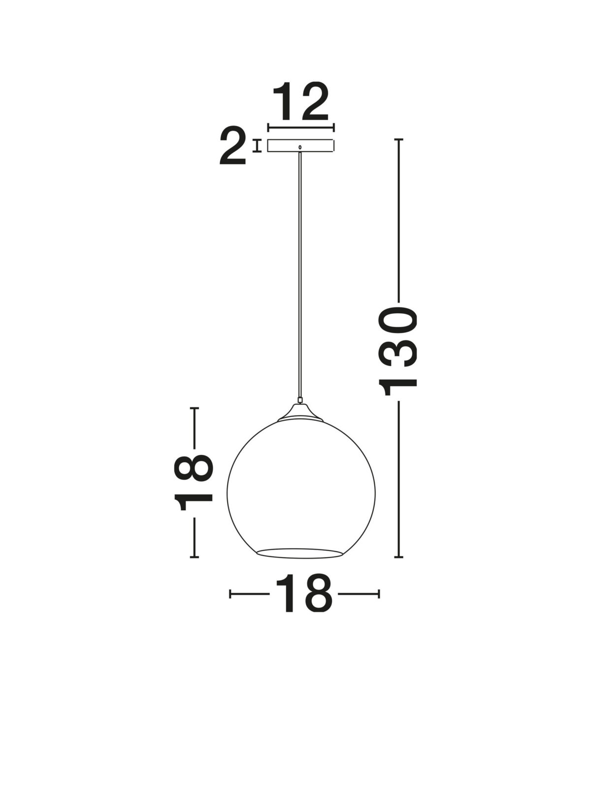 Пендел Nova Luce BLAZE 8142680 черен детайл 2