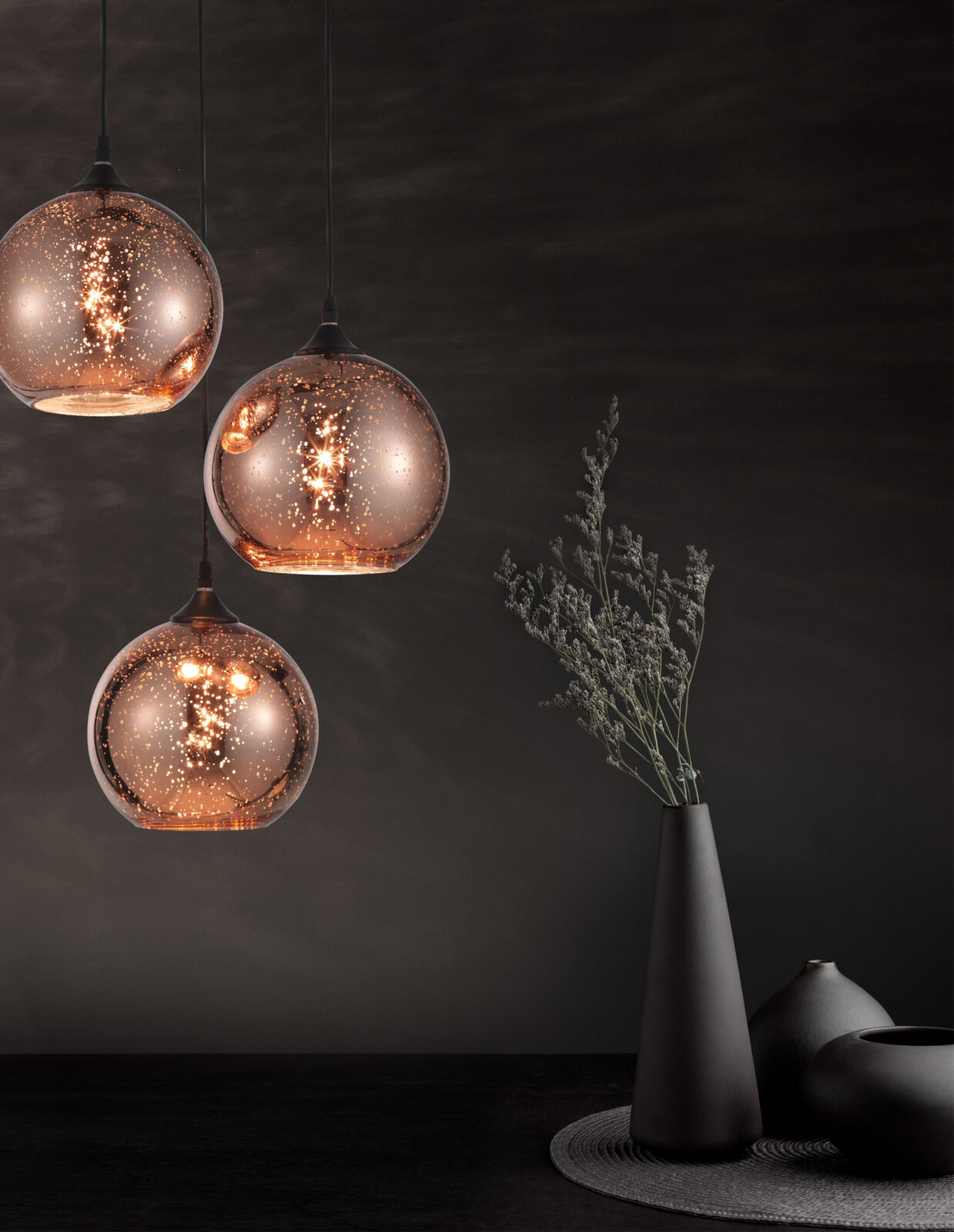 Полилей Nova Luce BLAZE 8142681 черен