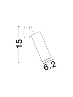 Аплик Nova Luce DEXTER 821601 черен в интериор
