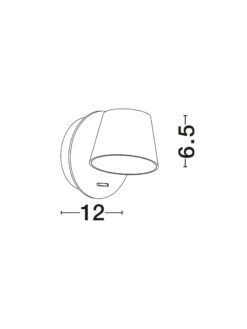 Аплик Nova Luce AMADEO 8223602 черен в интериор