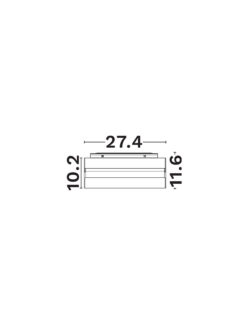 Магнитно тяло Nova Luce BUXTON 8254418 черен детайл 3