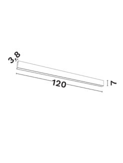 Линейно тяло Nova Luce GENT 8254429 бял детайл 4