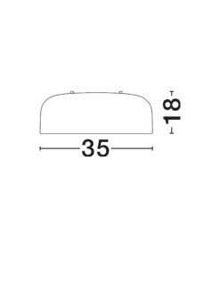 Плафониера Nova Luce PERLETO 826806 бял в интериор