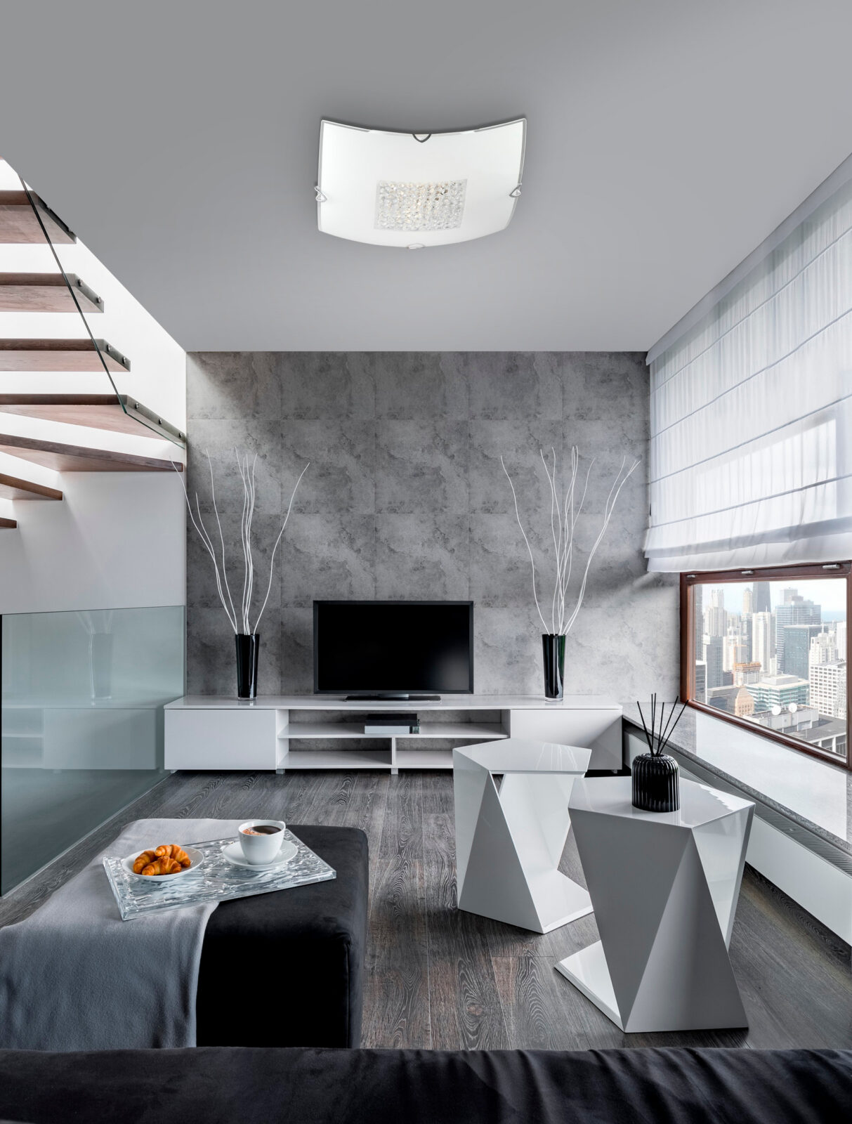 Плафониера Nova Luce THELTA 83102401 бял