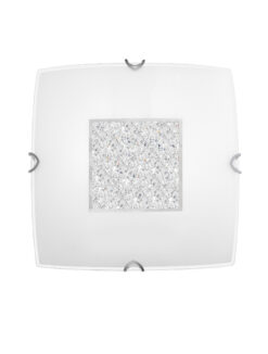 Плафониера Nova Luce THELTA 83102401 бял в интериор
