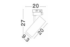 Магнитно тяло Nova Luce 4-WIRES TRACK 8770413 черен в интериор
