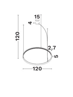 Шина Nova Luce BUXTON 8925202 черен детайл 5