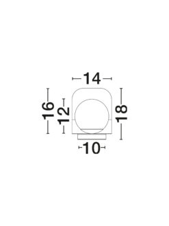 Настолна лампа Nova Luce KAMEN 9001084 черен детайл 7