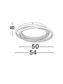 Плафониера Nova Luce ARBOR 9001096 черен детайл 6