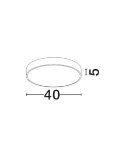 Плафониера Nova Luce HADON 9001531 черен детайл 5