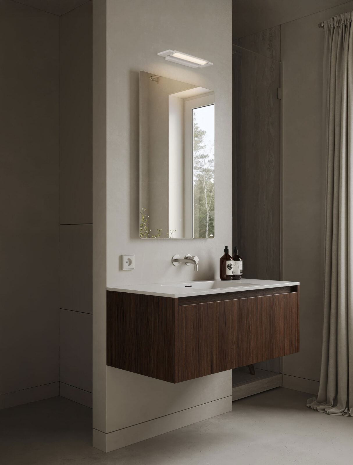 Аплик за баня Nova Luce LIVO 9002076 бял