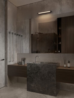 Аплик за баня Nova Luce LIVO 9002079 черен