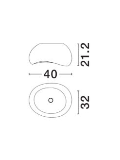 Плафониера Nova Luce AERE 9002663 бял детайл 6