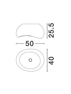 Плафониера Nova Luce AERE 9002664 бял детайл 5