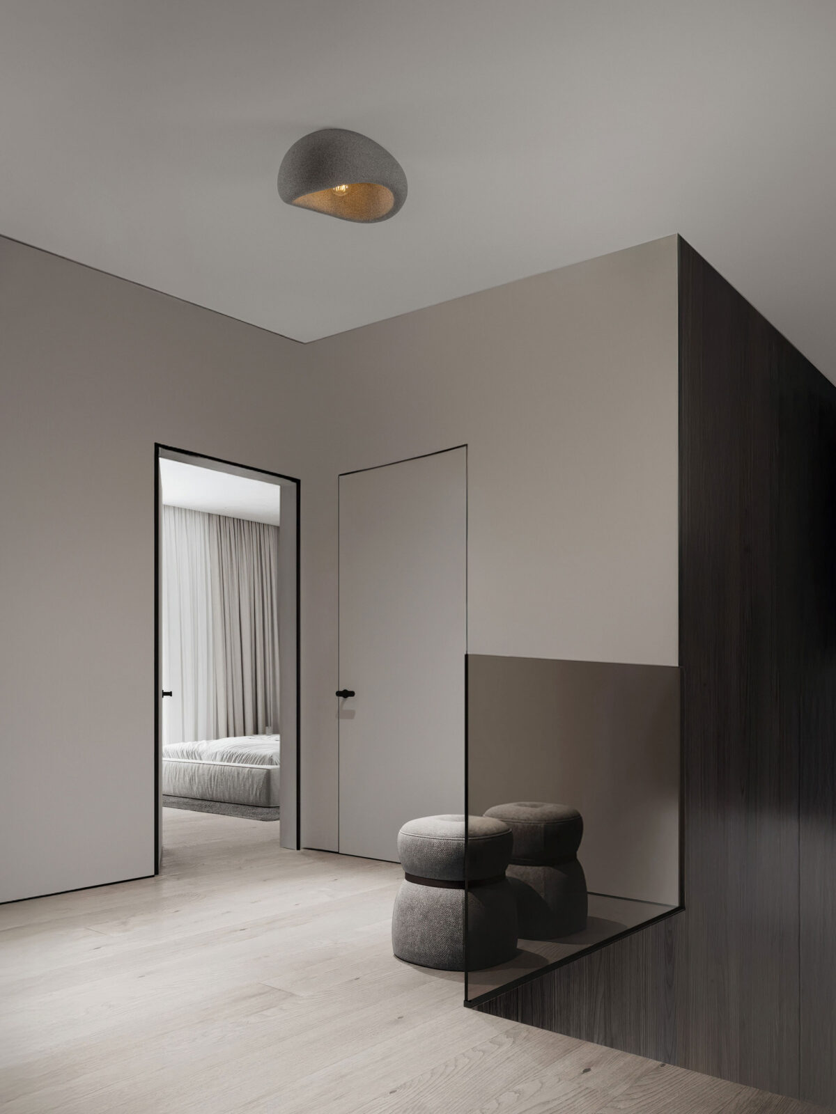 Плафониера Nova Luce AERE 9002677 сив