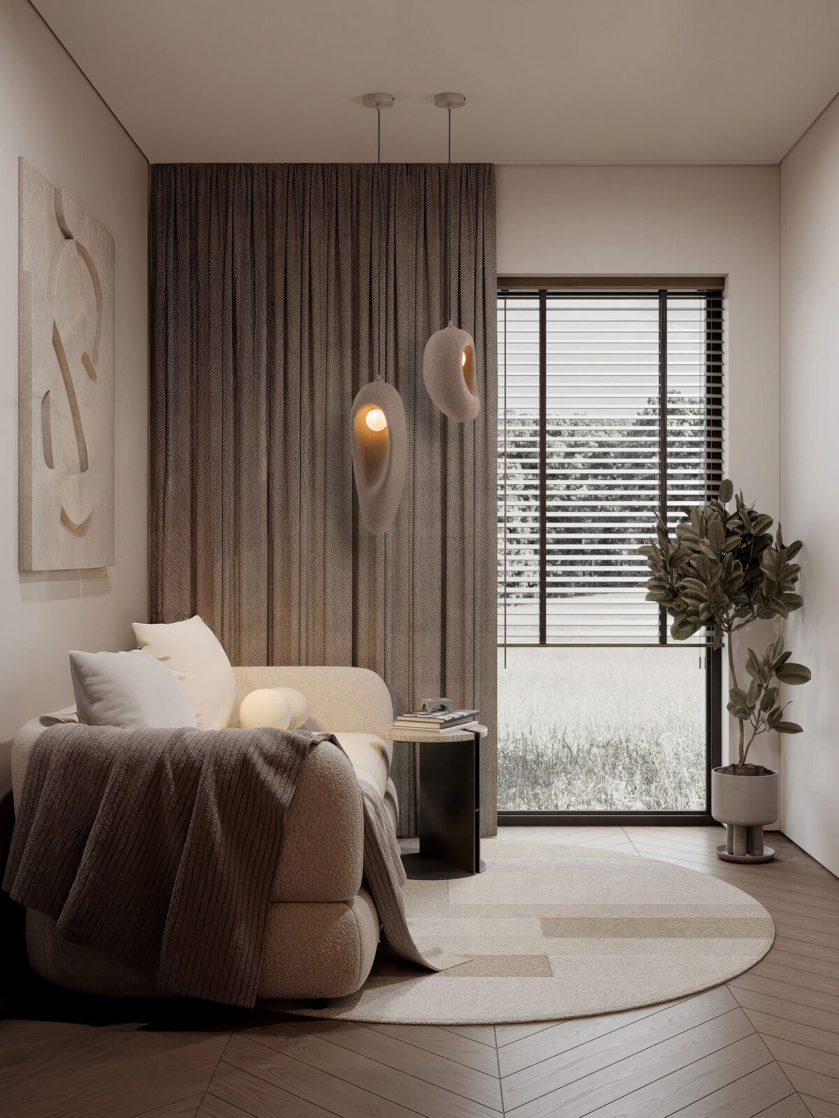 Полилей Nova Luce TEMPUS 9002688 кафяв детайл 4