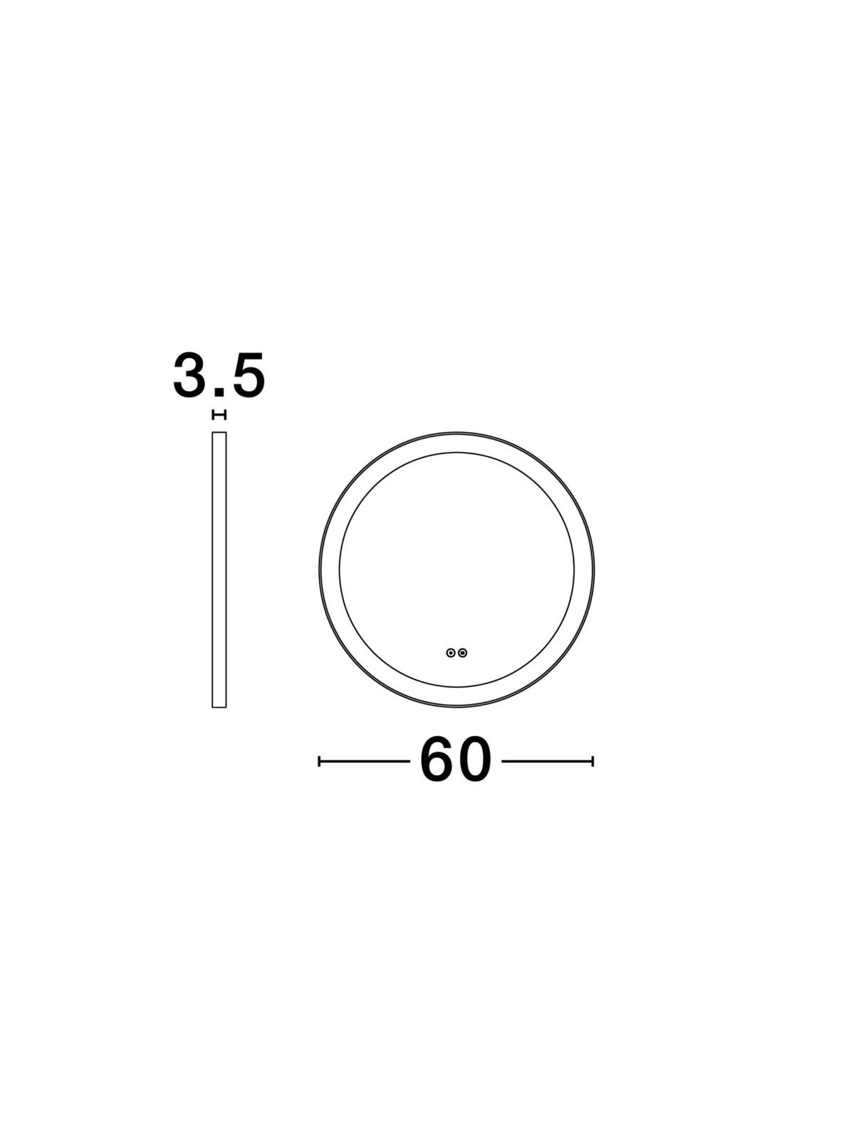 LED огледало Nova Luce URAL 9006016 детайл 6