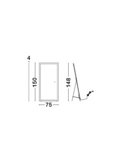 LED огледало Nova Luce ADON 9006018 черен детайл 7
