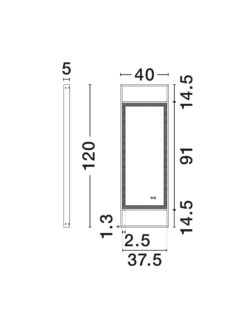 LED огледало Nova Luce RAVEN 9006023 черен детайл 6