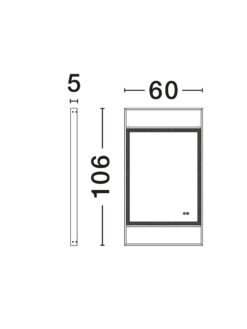 LED огледало Nova Luce RAVEN 9006024 черен детайл 6