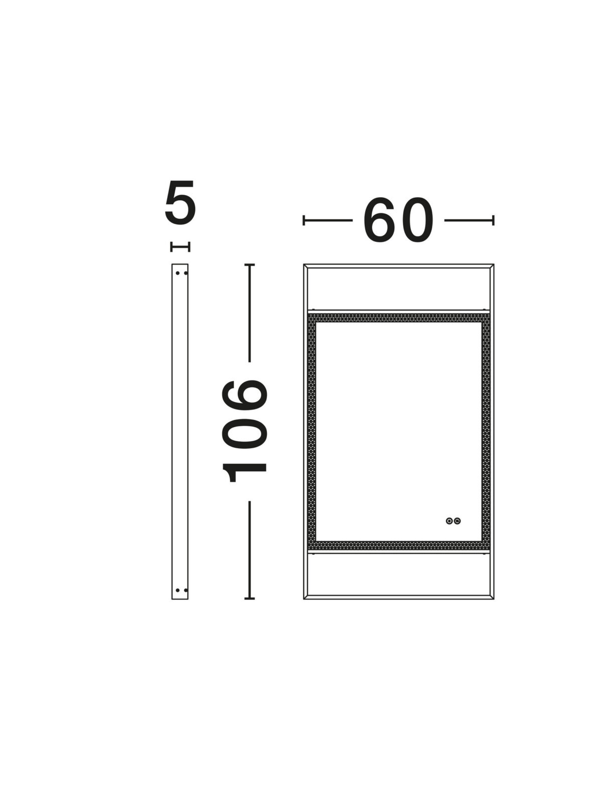 LED огледало Nova Luce RAVEN 9006024 черен детайл 6
