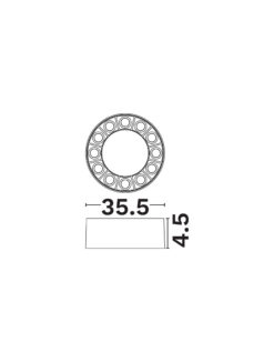 Луна за външен монтаж Nova Luce EMIRA 9006032 бял детайл 5