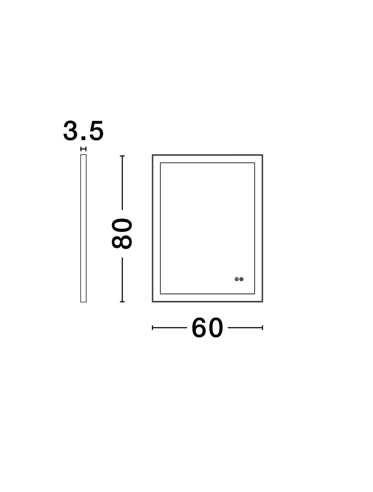 LED огледало Nova Luce URAL 9006037 детайл 5