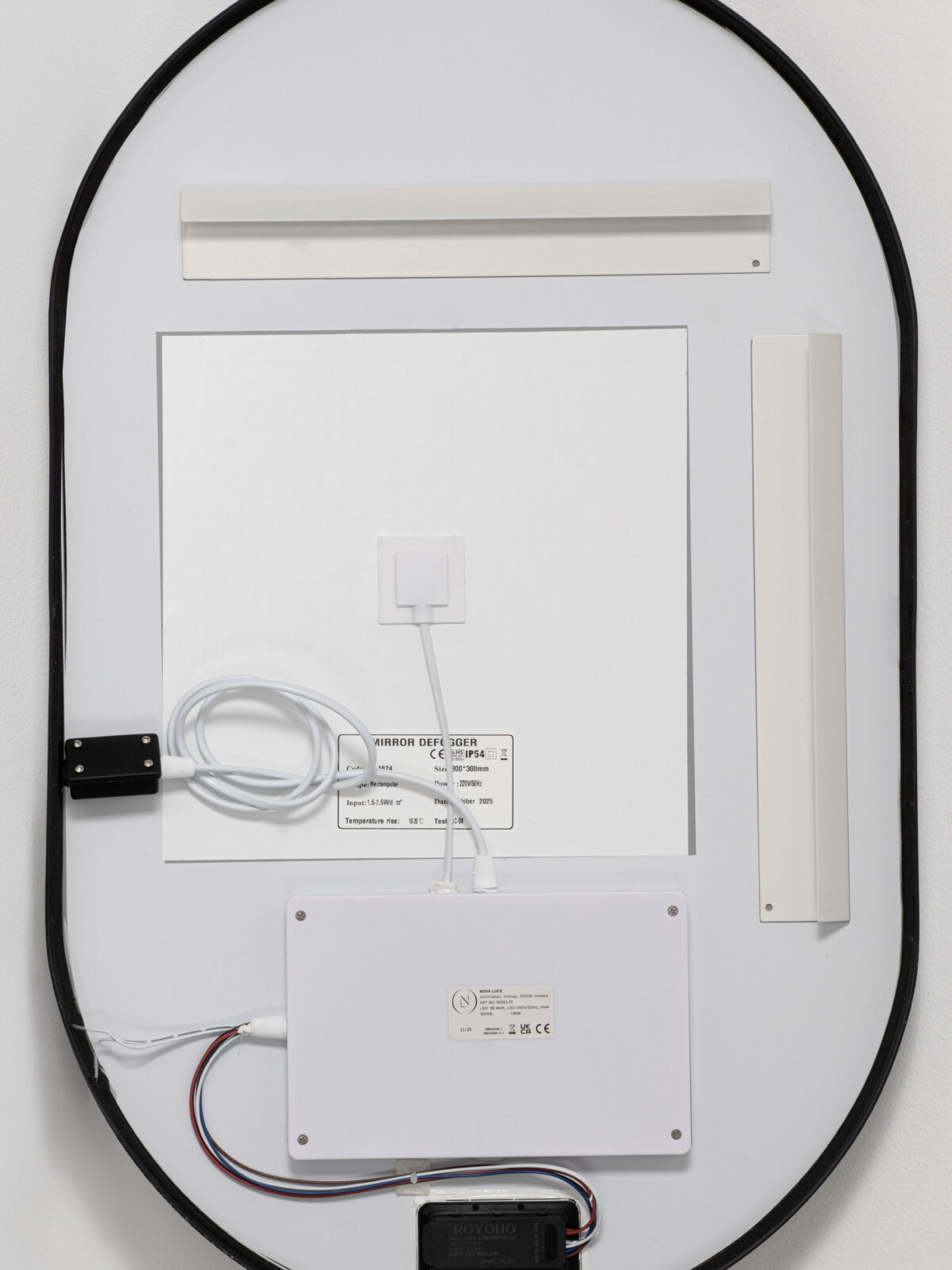 LED огледало Nova Luce ZELVA 9006120 черен детайл 7
