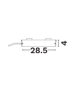 Захранване Nova Luce UPRAIL 9009072 черен в интериор