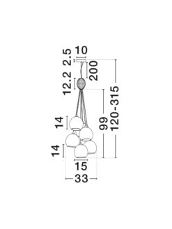 Полилей Nova Luce MELINE 9009163 бял детайл 5