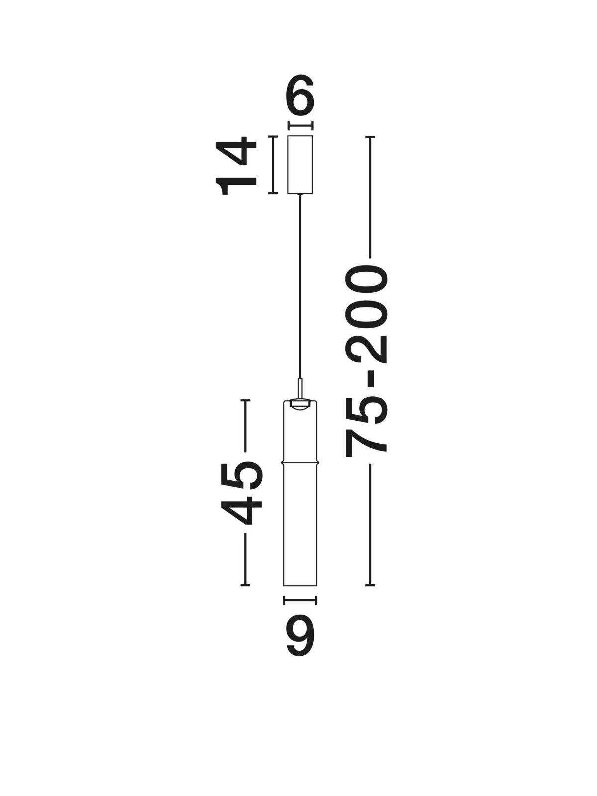 Пендел Nova Luce SANO 9009165 черен детайл 6