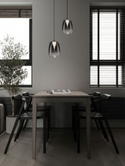 Пендел Nova Luce OBLO 9009174 сив