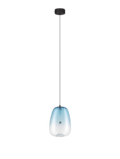 Пендел Nova Luce OBLO 9009175 черен в интериор