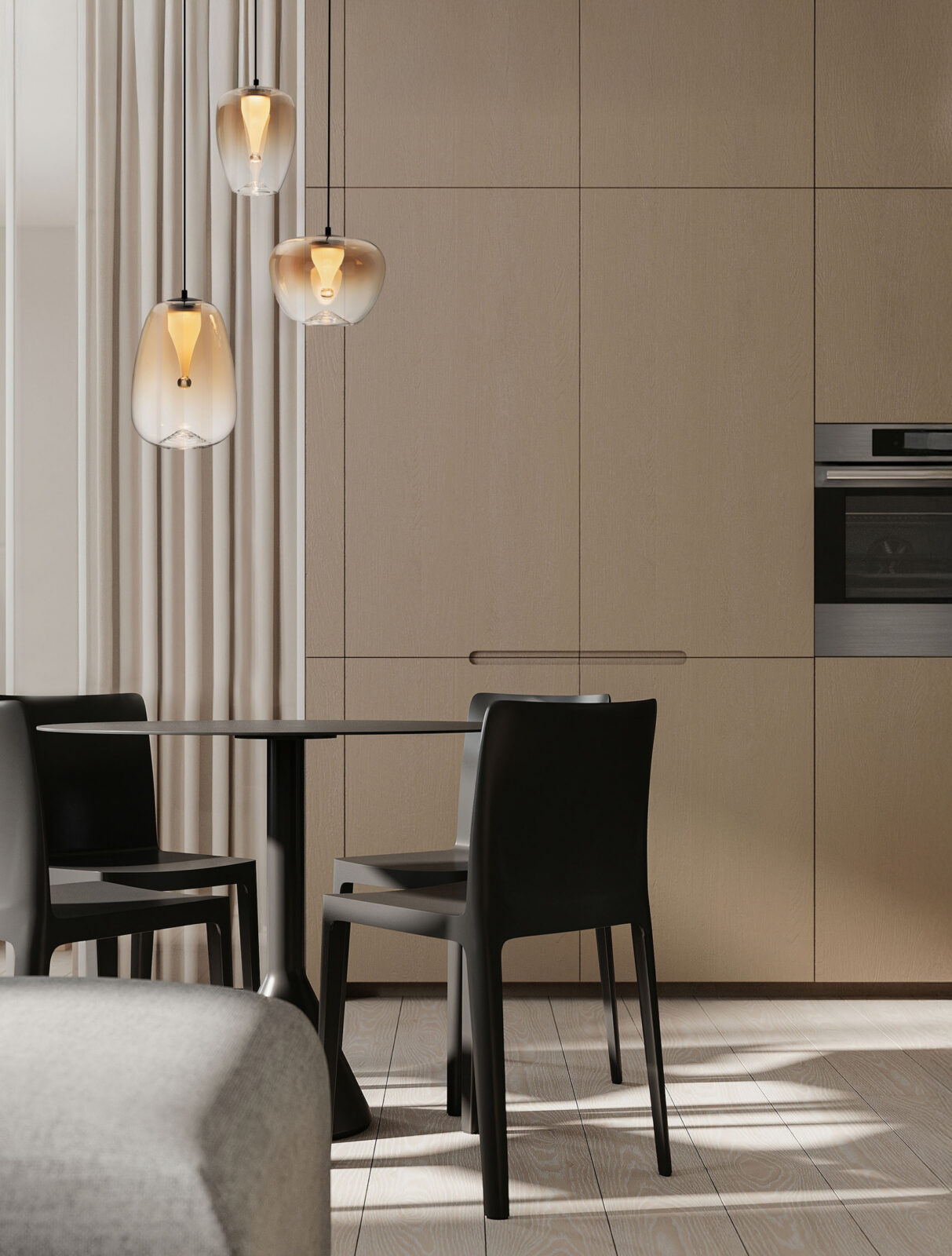 Полилей Nova Luce OBLO 9009177 черен