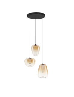 Полилей Nova Luce OBLO 9009177 черен в интериор