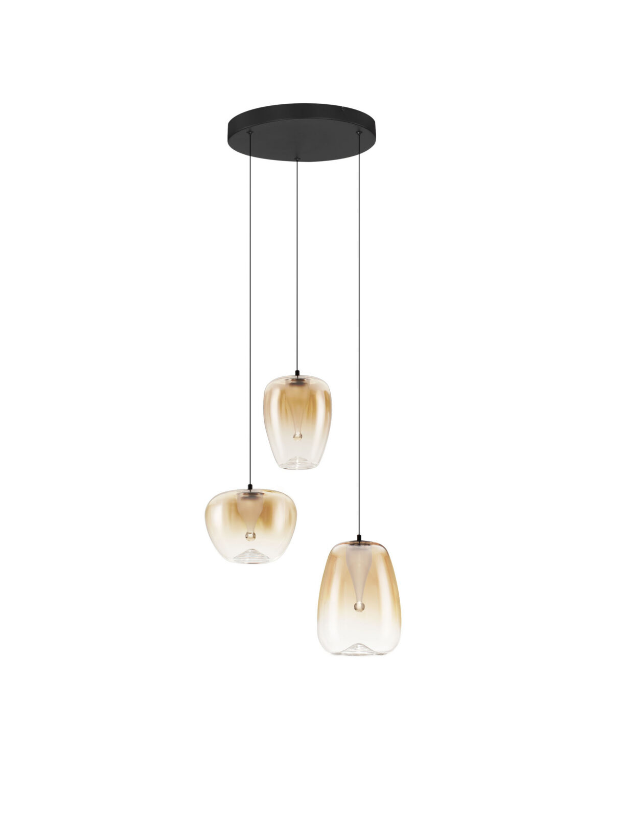 Полилей Nova Luce OBLO 9009177 черен в интериор