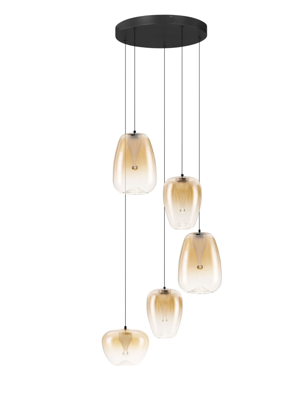 Полилей Nova Luce OBLO 9009179 черен в интериор