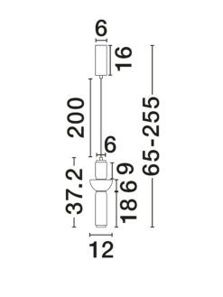 Пендел Nova Luce ULON 9009180 сив детайл 5