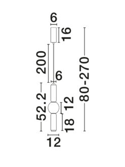 Пендел Nova Luce ULON 9009182 сив детайл 5