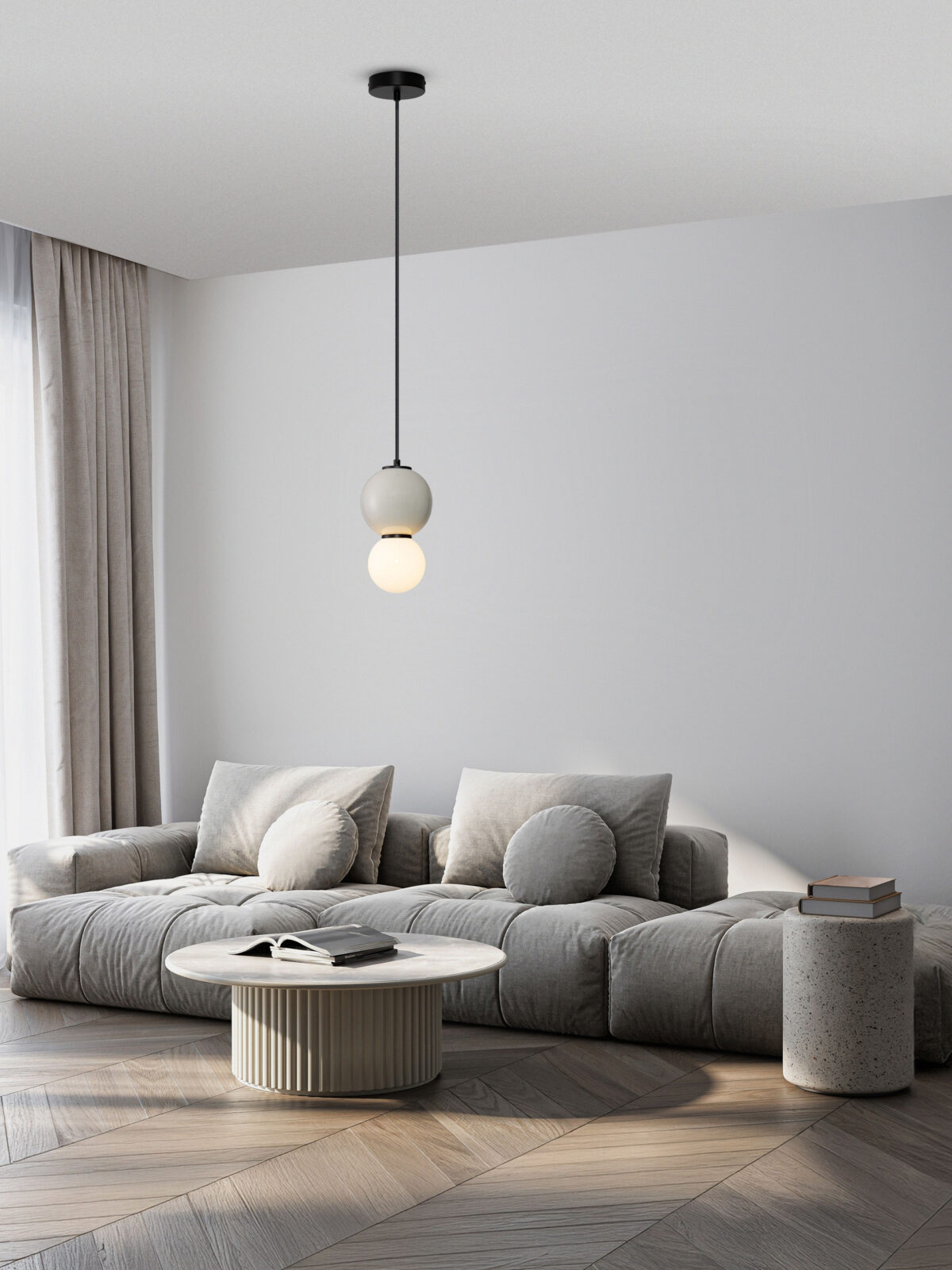 Пендел Nova Luce NOESIS 9009198 сив